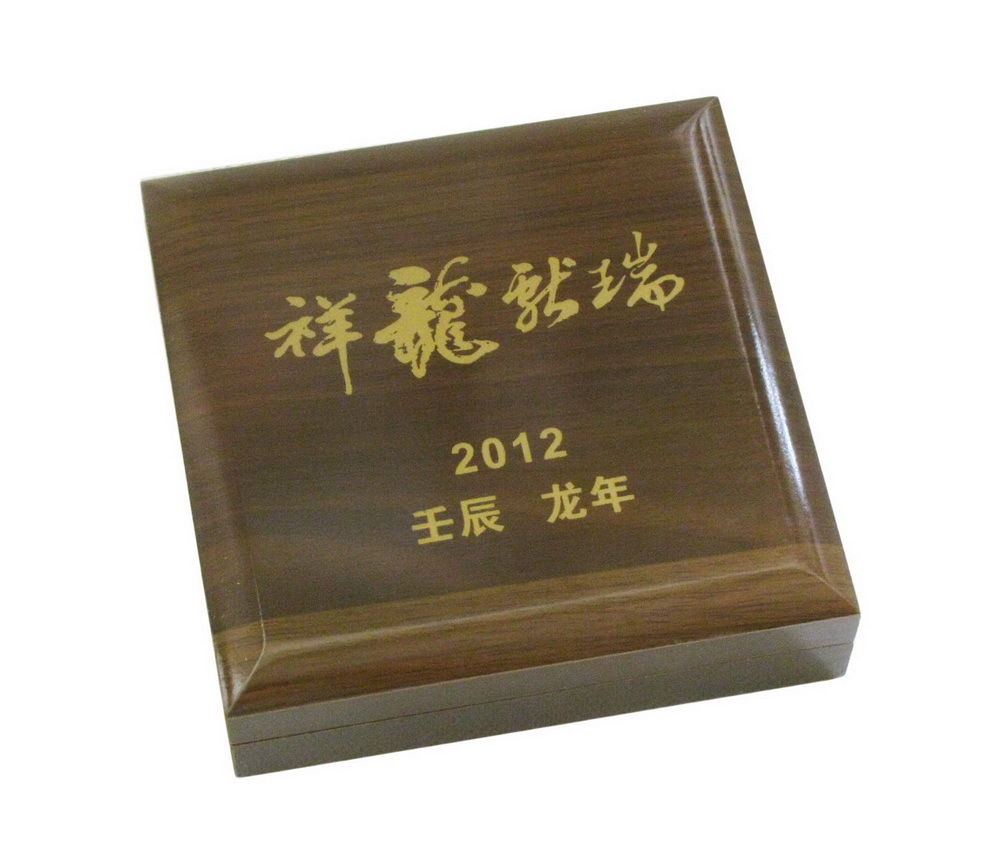 Elegant Wooden Display Box Holders for Medal Lunar Coin In Diameter 90mm