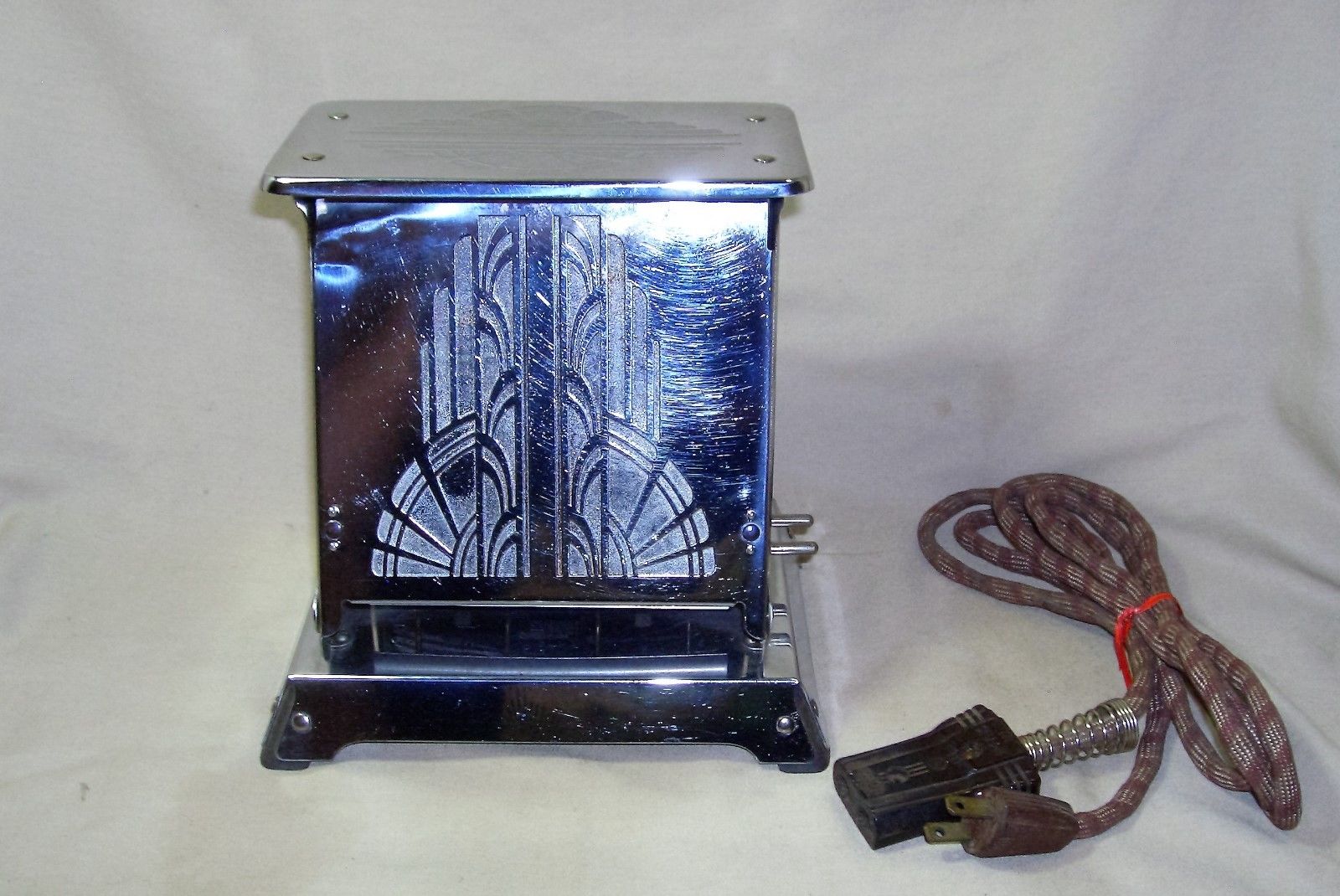 Antique 1930s Westinghouse Art Deco Turnover Toaster Stainless Works 5483