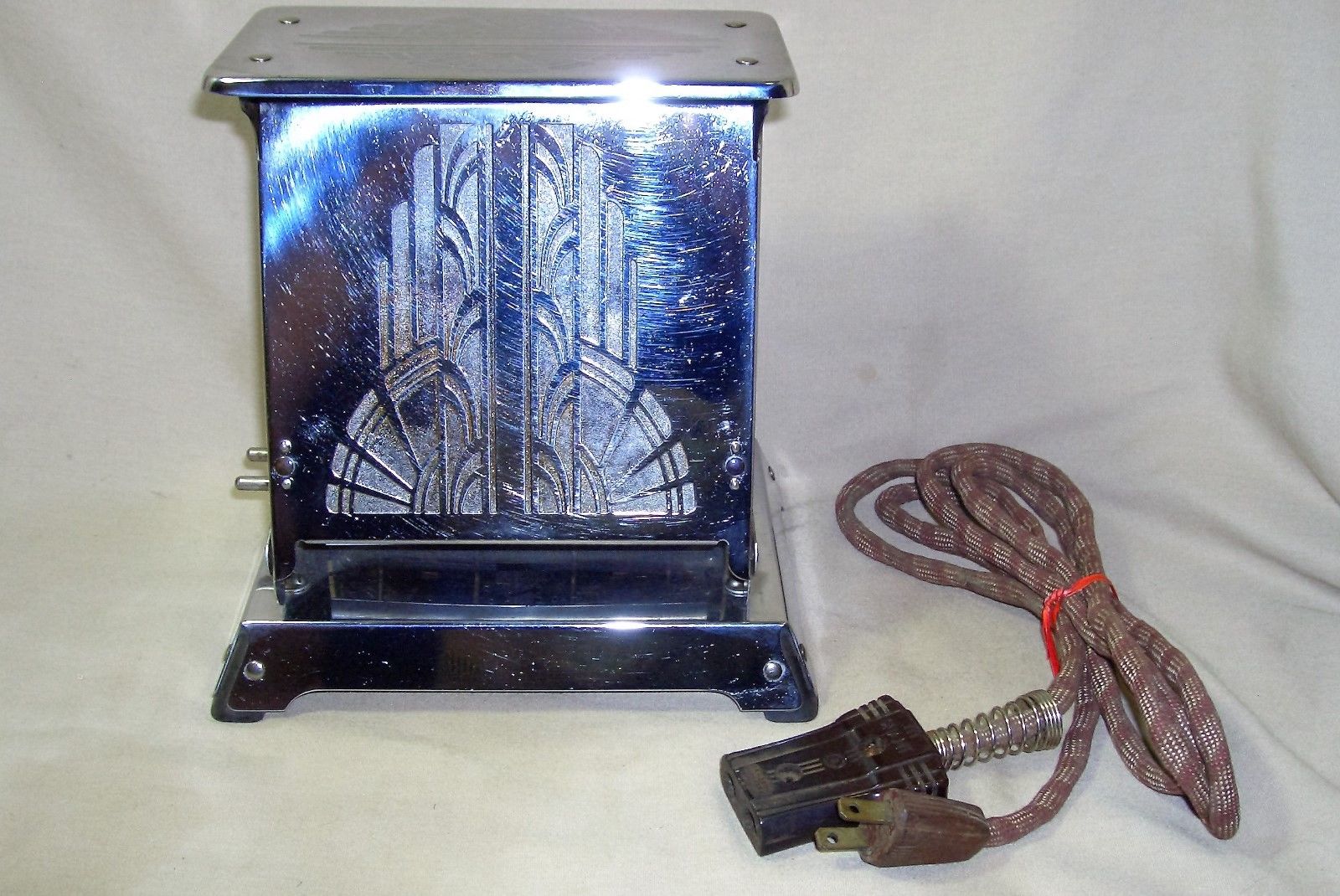 Antique 1930s Westinghouse Art Deco Turnover Toaster Stainless Works 5483