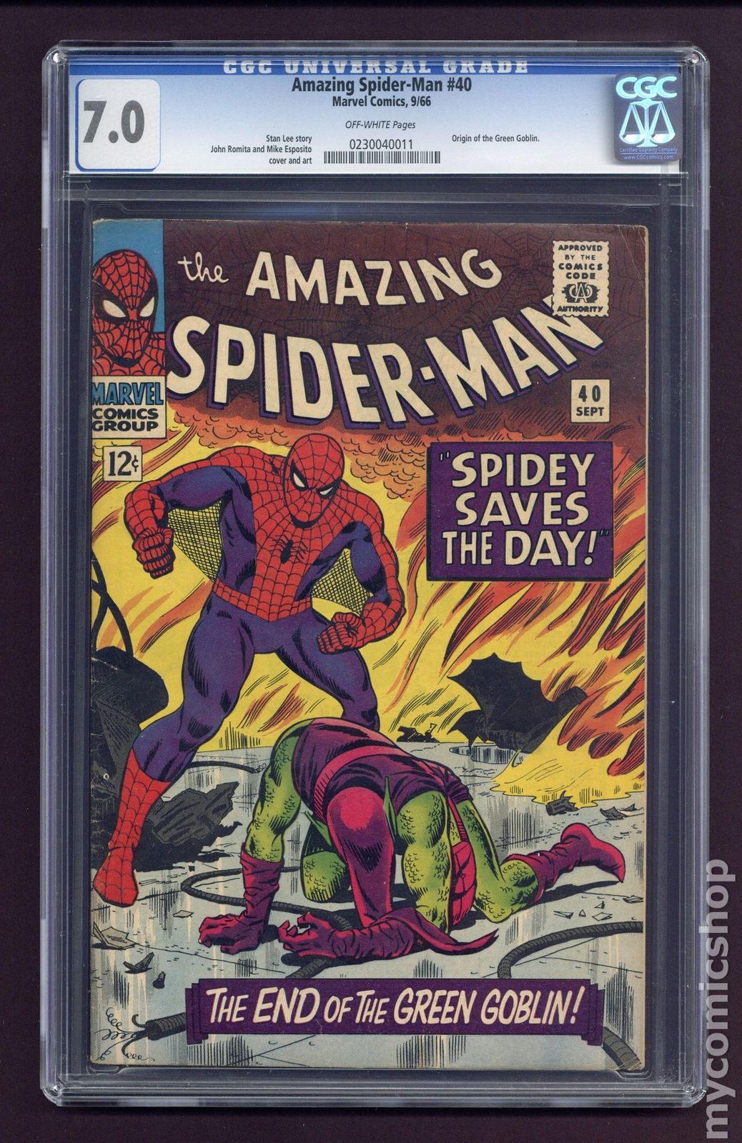 Amazing Spider-Man (1963 1st Series) #40 CGC 7.0 0230040011