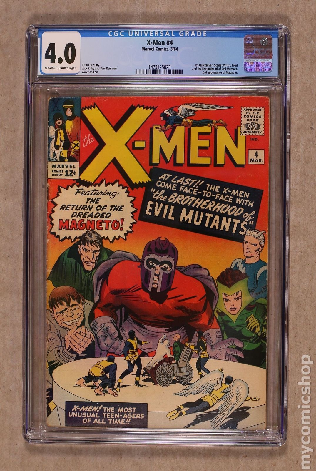 Uncanny X-Men (1963 1st Series) #4 CGC 4.0 1473125023