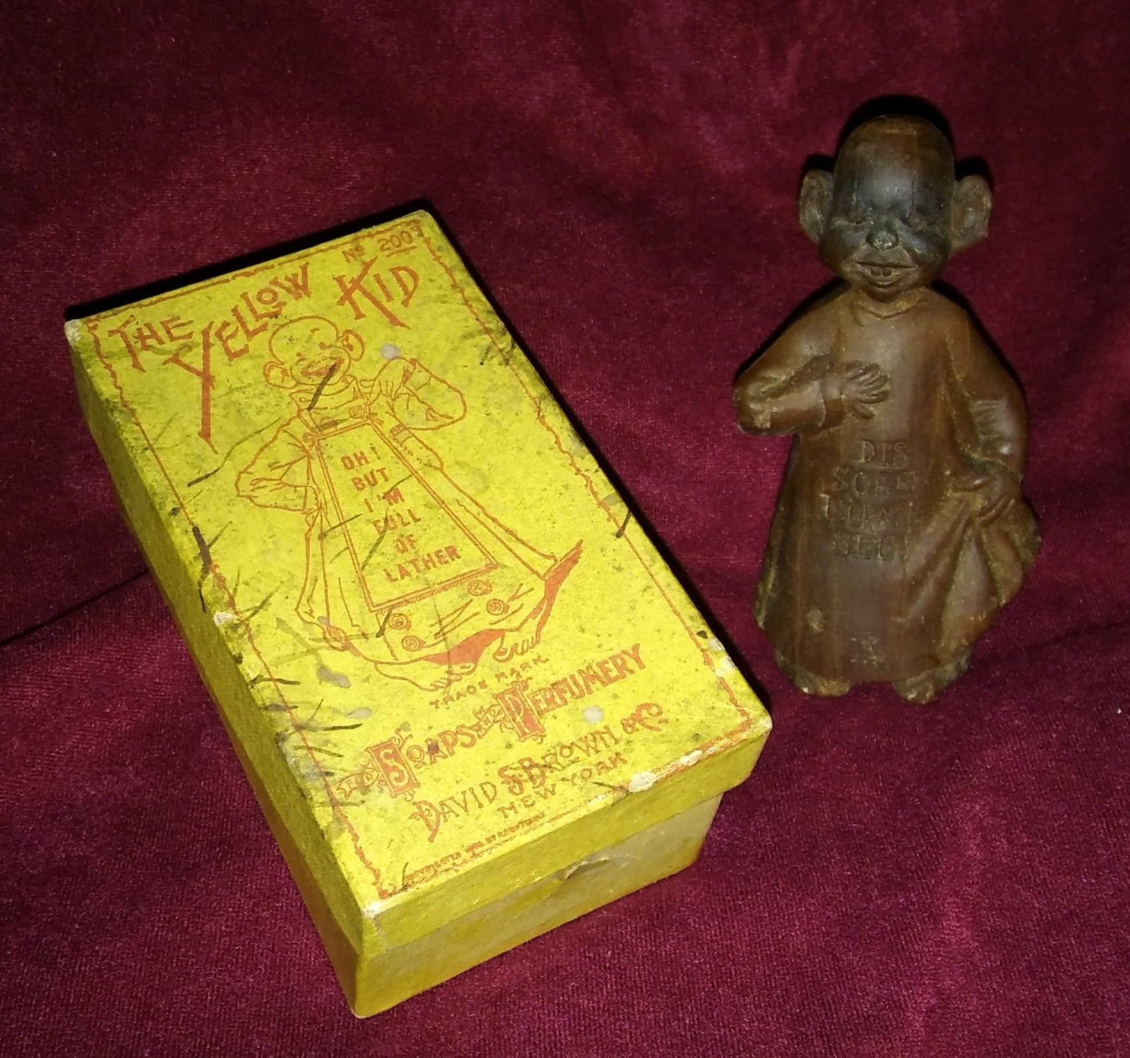 YELLOW KID SOAP with BOX ca 1900 RF Outcault Poor Lil Mose