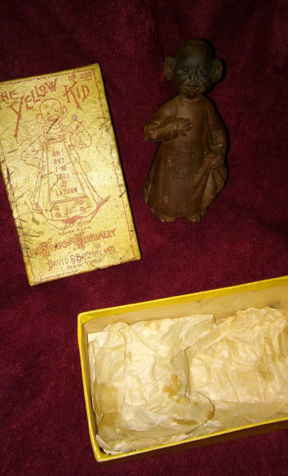 YELLOW KID SOAP with BOX ca 1900 RF Outcault Poor Lil Mose