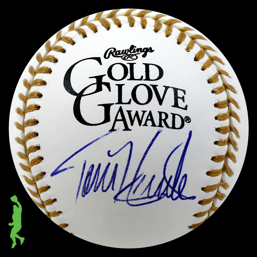 TORII HUNTER AUTOGRAPHED SIGNED GOLD GLOVE AWARD BASEBALL BALL JSA COA