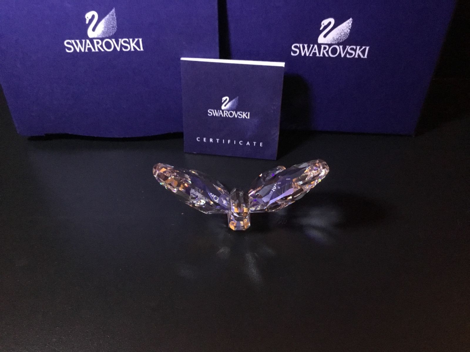 Swarovski Butterfly Crystal Figurine With Box 840429 9100NR000026