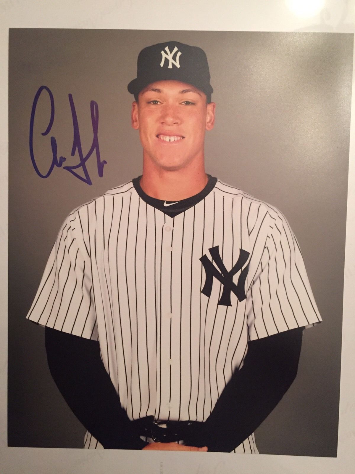 Aaron Judge Signed 8x10 Photo New York Yankees MLB Baseball