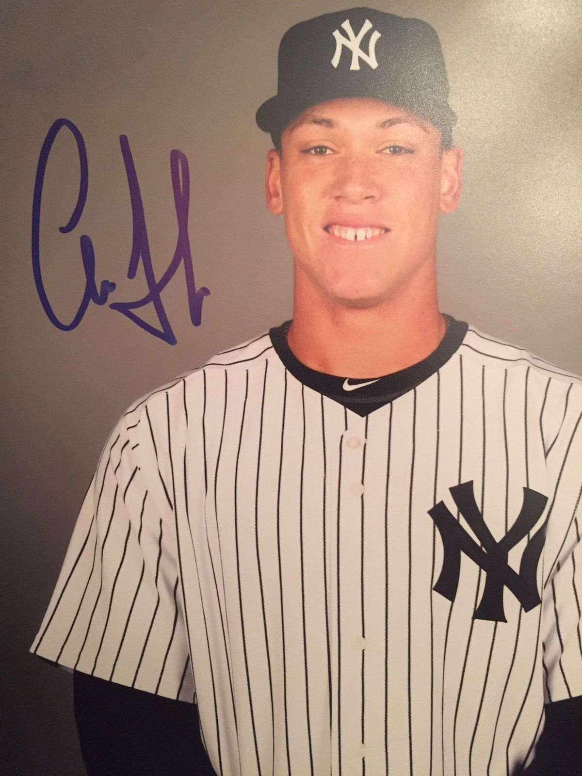 Aaron Judge Signed 8x10 Photo New York Yankees MLB Baseball