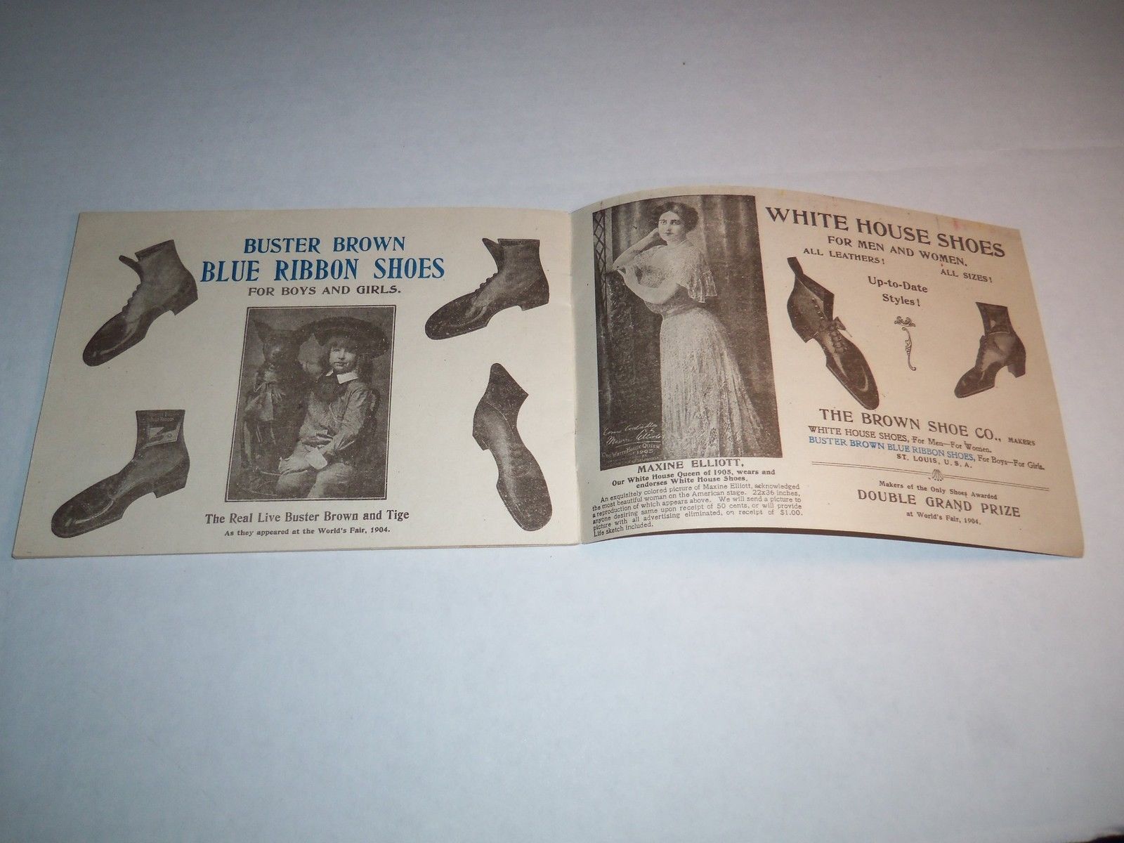 NICE! 1905 BUSTER BROWN'S BLUE RIBBON BOOK of Jokes & Jingles # 2 & Yellow Kid