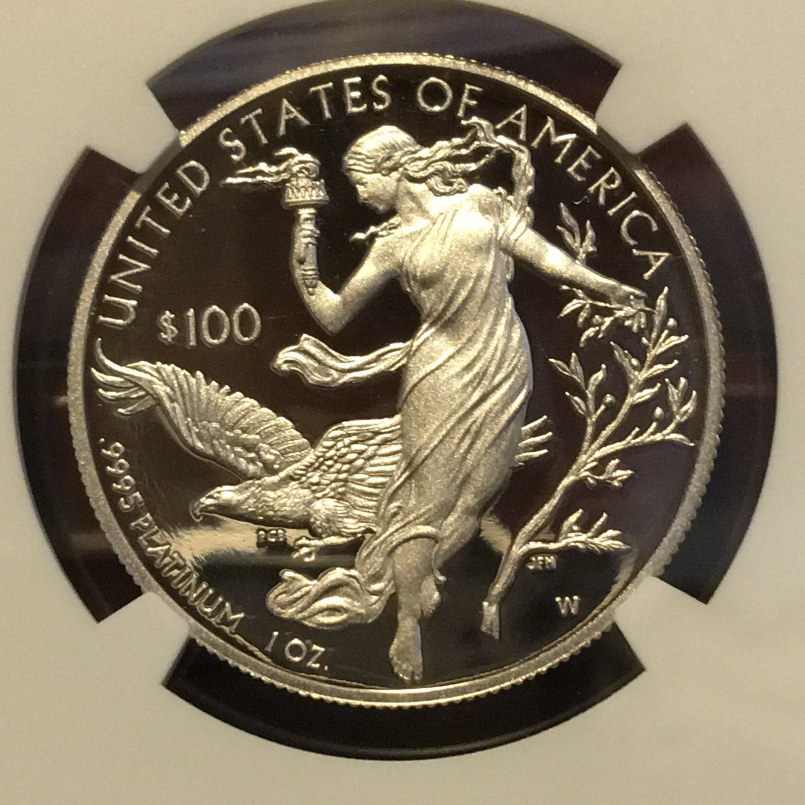 2016-W 1oz $100 Platinum Eagle Proof - First Releases PF 69 Ultra Cameo