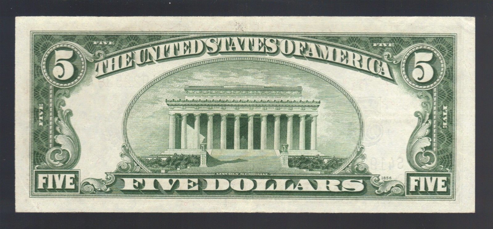 $5 1934 FIVE DOLLARS Bill Blue Seal SILVER Certificate Note OLD Antique Currency