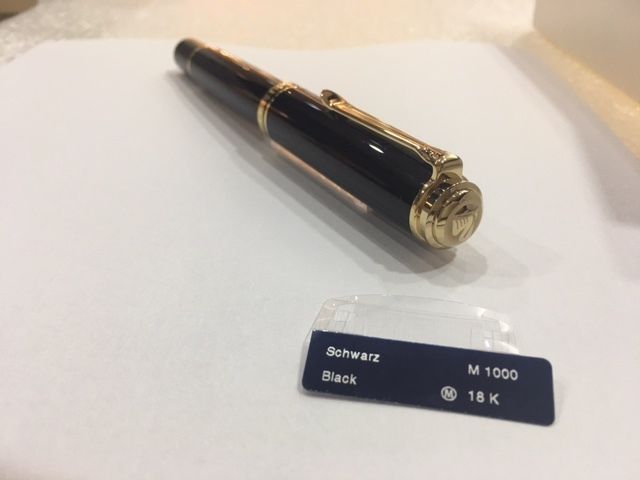 PELIKAN SOUVERAN M1000 BLACK FOUNTAIN PEN (M) NIB - NEW IN BOX