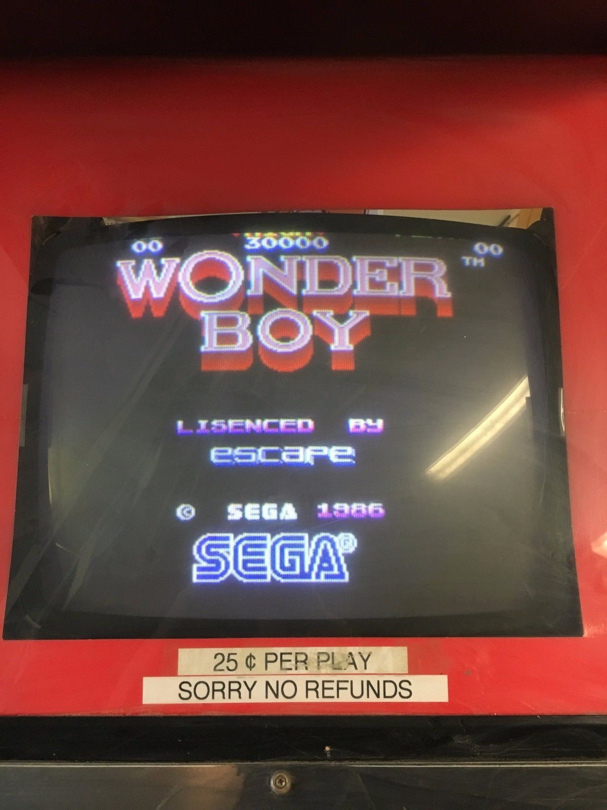 wonder boy arcade pcb with jamma adaptor