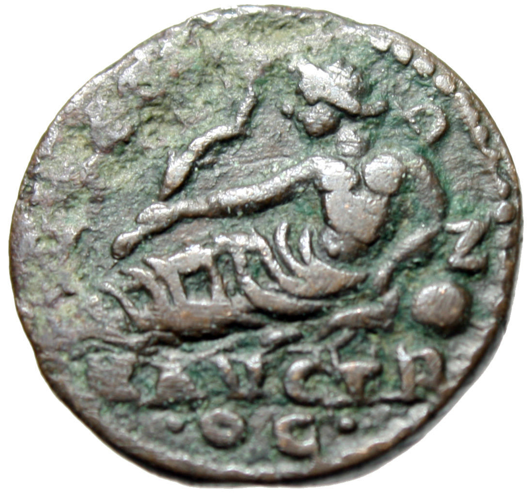 RARE 20mm Coin of Saloninus From Ionia, Ephesos "River Deity Kaystrsos" VF
