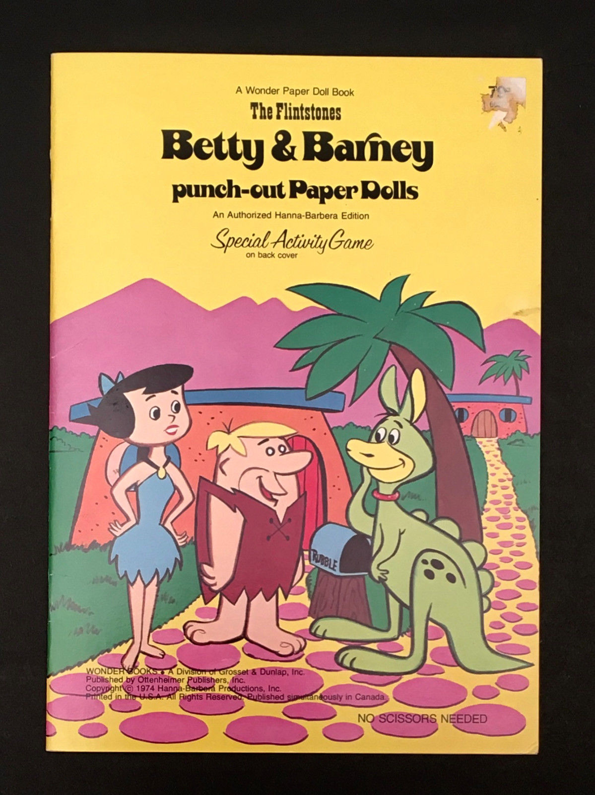 “THE FLINTSTONES BETTY & BARNEY” UNCUT PAPER DOLLS VINTAGE