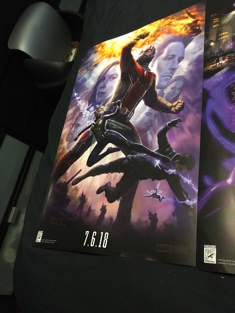 2017 SDCC Comic Con Exclusive Marvel Ant-Man and the Black Panther Poster Lot