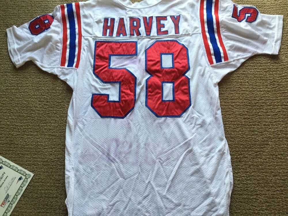 Richard Harvey New England Patriots Game Issued Used Jersey