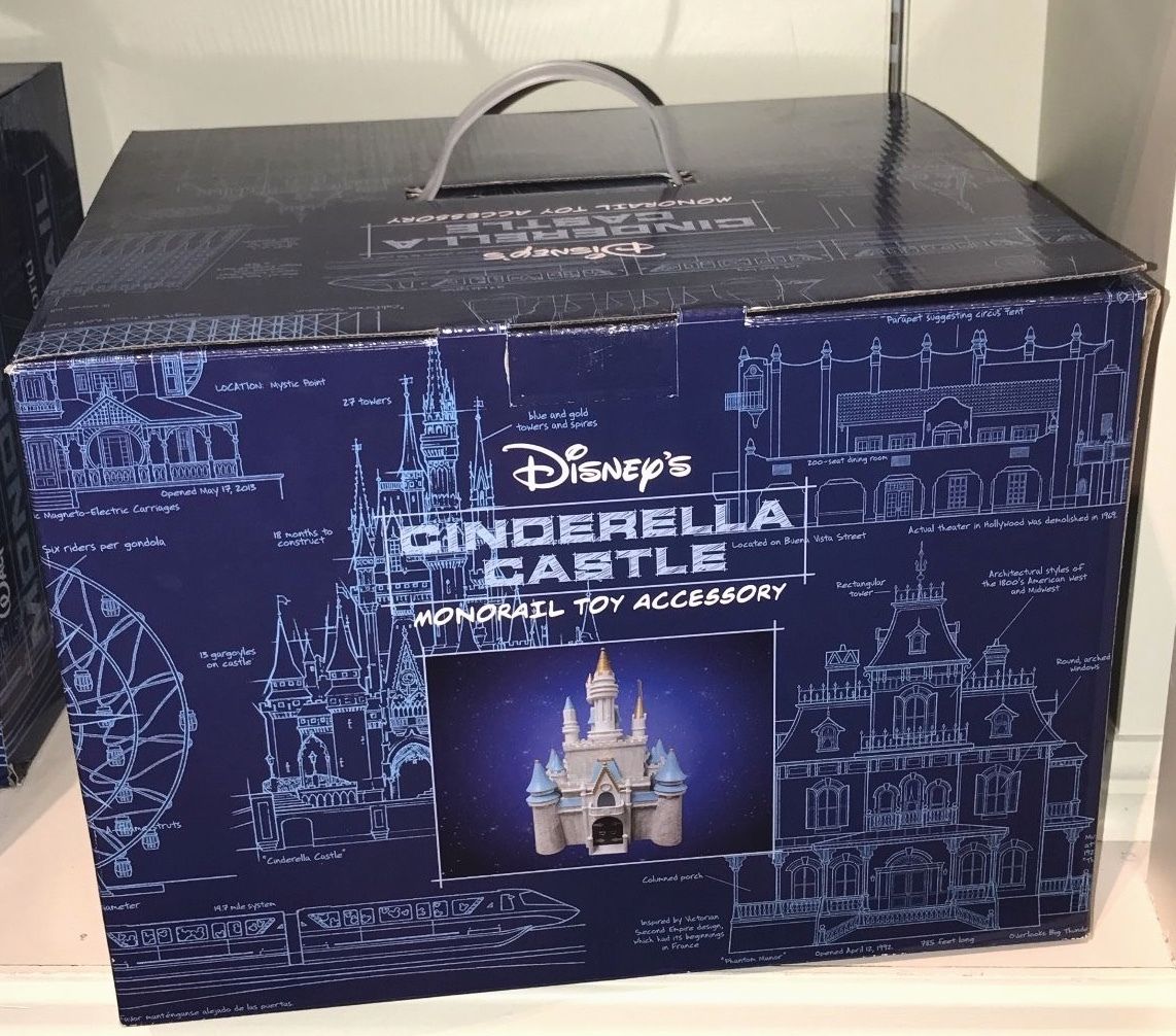 NEW Walt Disney World Parks Monorail Playset Cinderella Castle Figure!