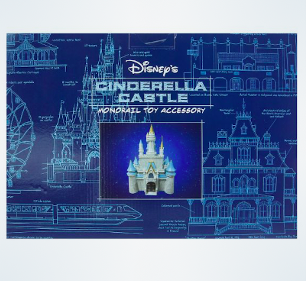 NEW Walt Disney World Parks Monorail Playset Cinderella Castle Figure!