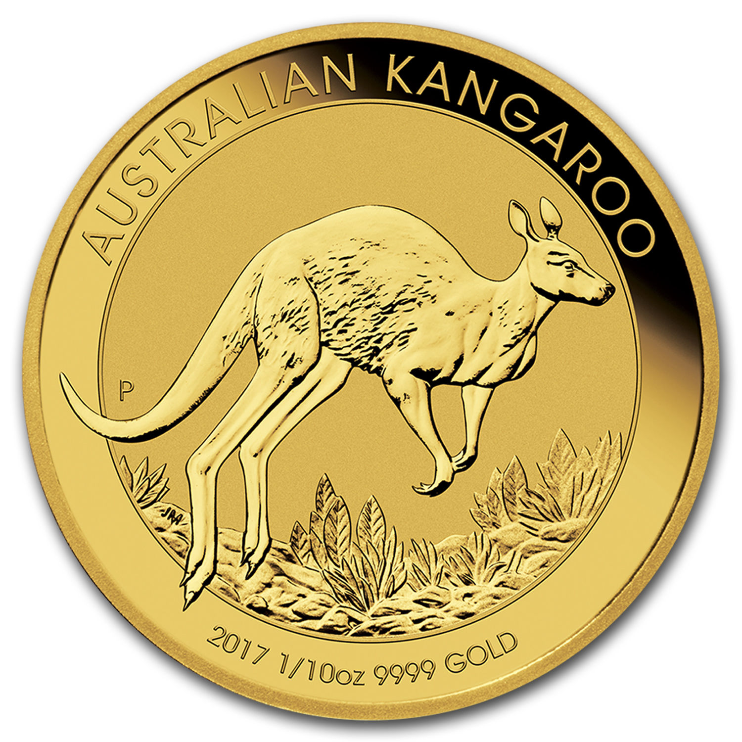 2017 Australia 1/10 oz Gold Kangaroo BU - SKU #102646