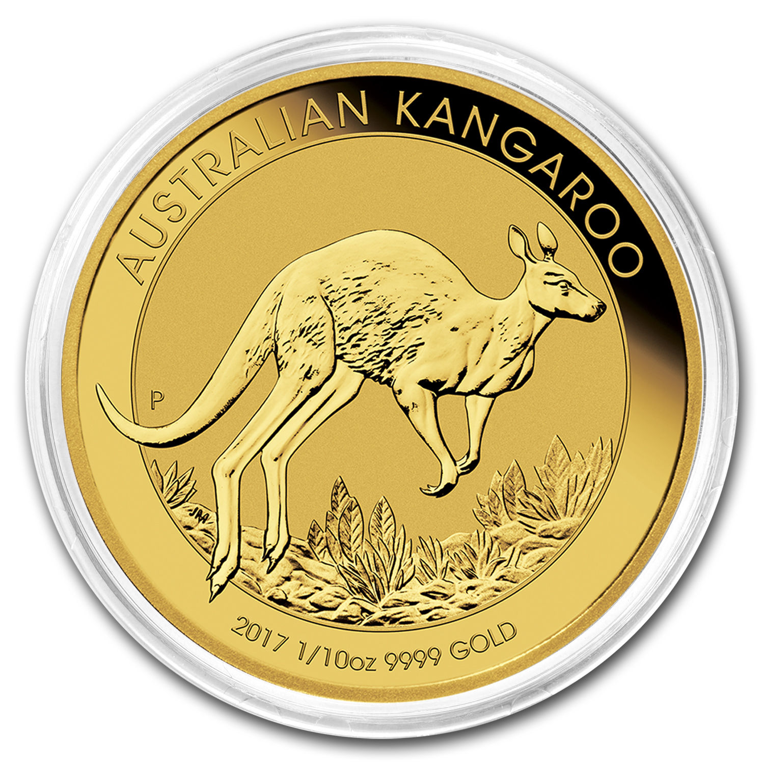 2017 Australia 1/10 oz Gold Kangaroo BU - SKU #102646