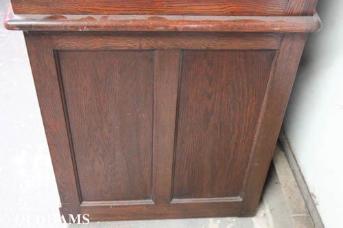 Antique Edwardian Solid Oak Roll Top Knee Hole Desk - Angus of London