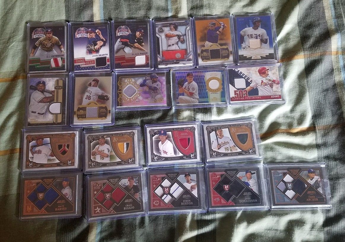 ENTIRE BASEBALL CARD COLLECTION AUTOS RELICS PATCHES ROOKIES INSERTS