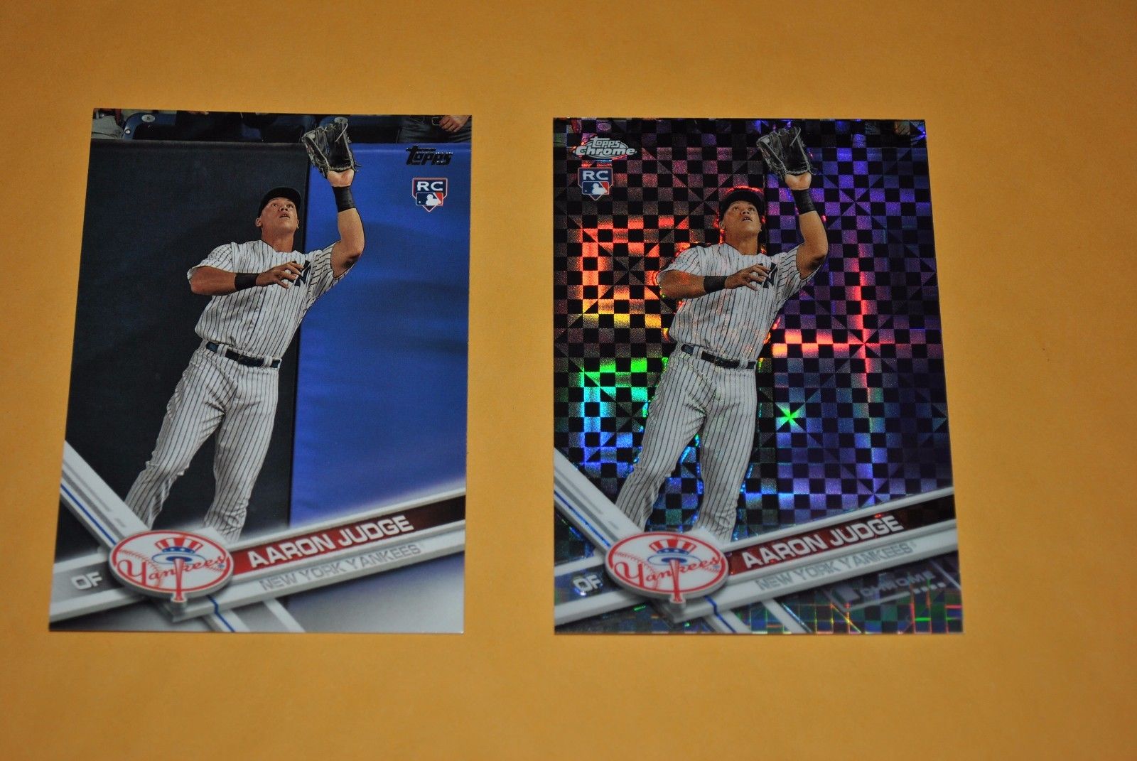 2017 TOPPS AARON JUDGE LOT w/ CHROME XFRACTOR & BASE ROOKIE GEM MINT