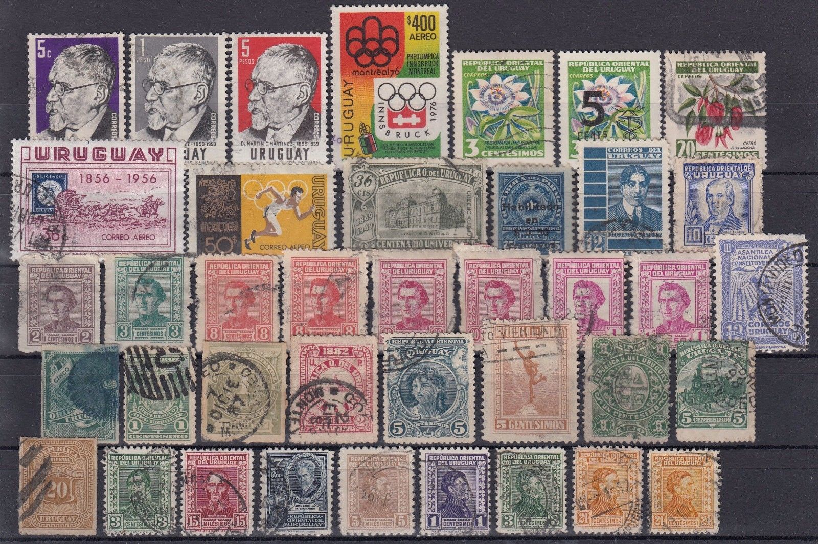 URUGUAY ☀ nice collection / lot of 39 used stamps - see SCAN