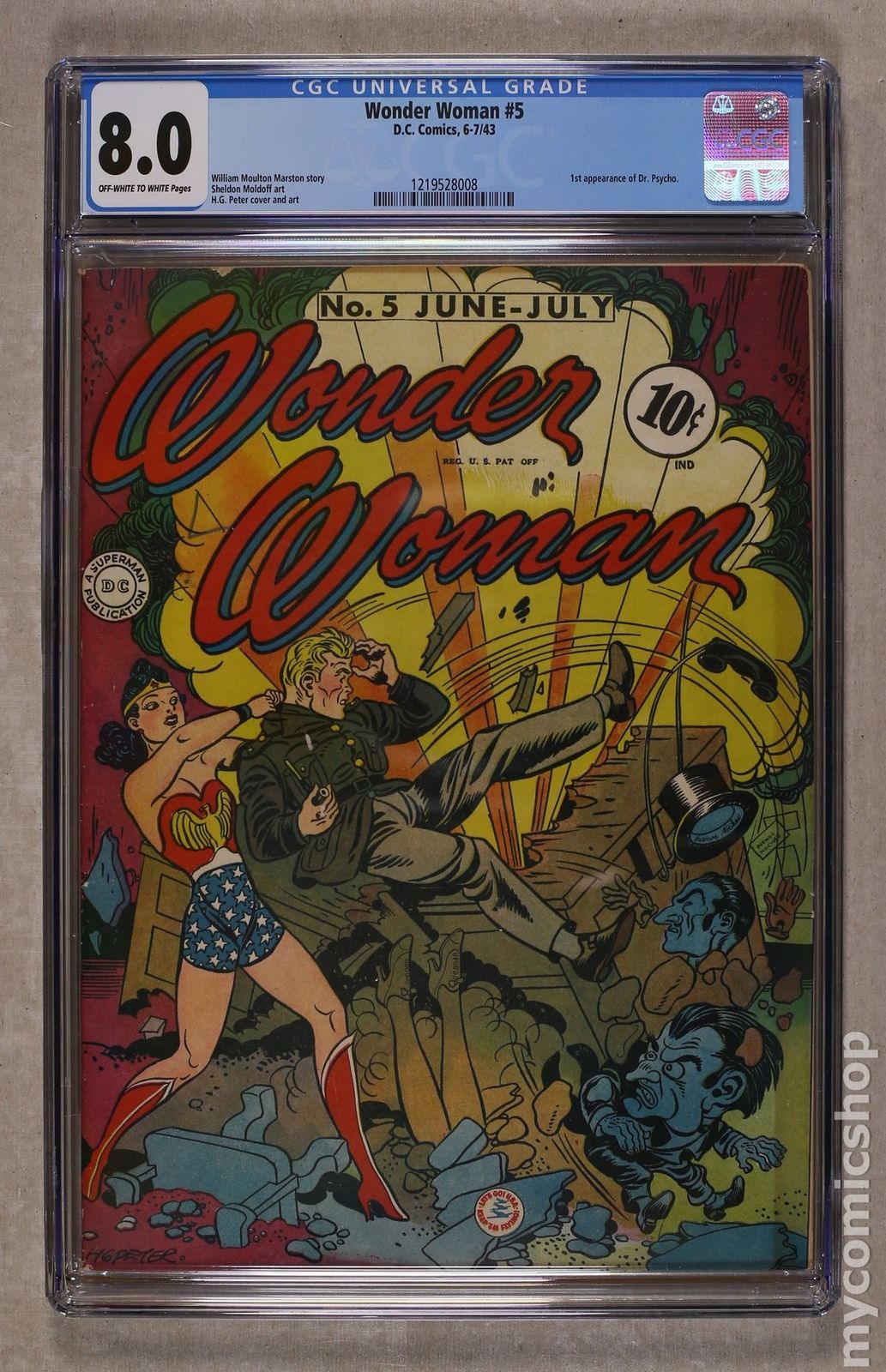 Wonder Woman (1942 1st Series DC) #5 CGC 8.0 1219528008