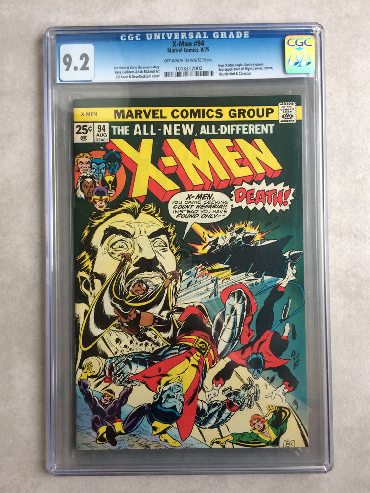 X-Men #94, CGC 9.2, 2nd appearance of the new X-Men