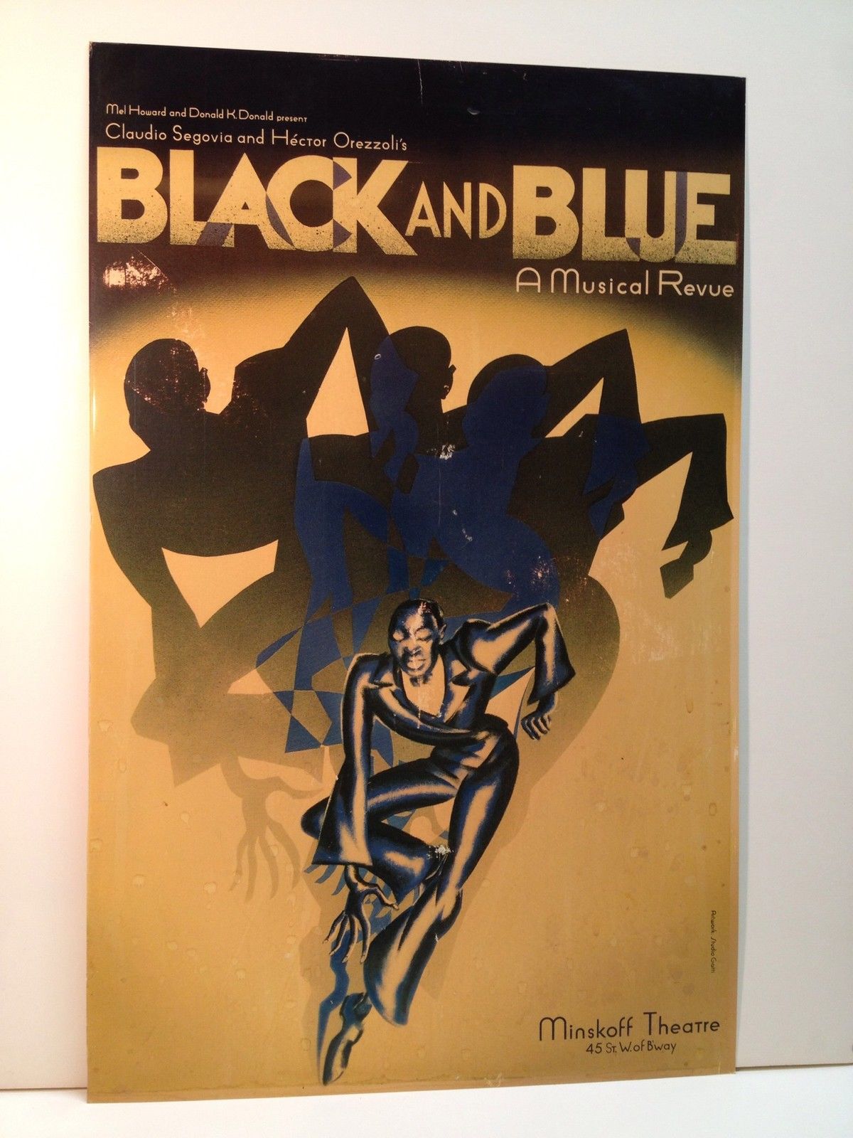 Black And Blue Musical Theatre Broadway Play Poster Original