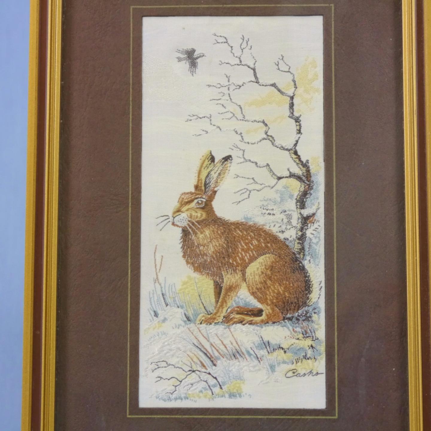 "Hare" A Jacquard Loom creation on Silk and Rayon by J. J. Cash Ltd.,Coventry,UK