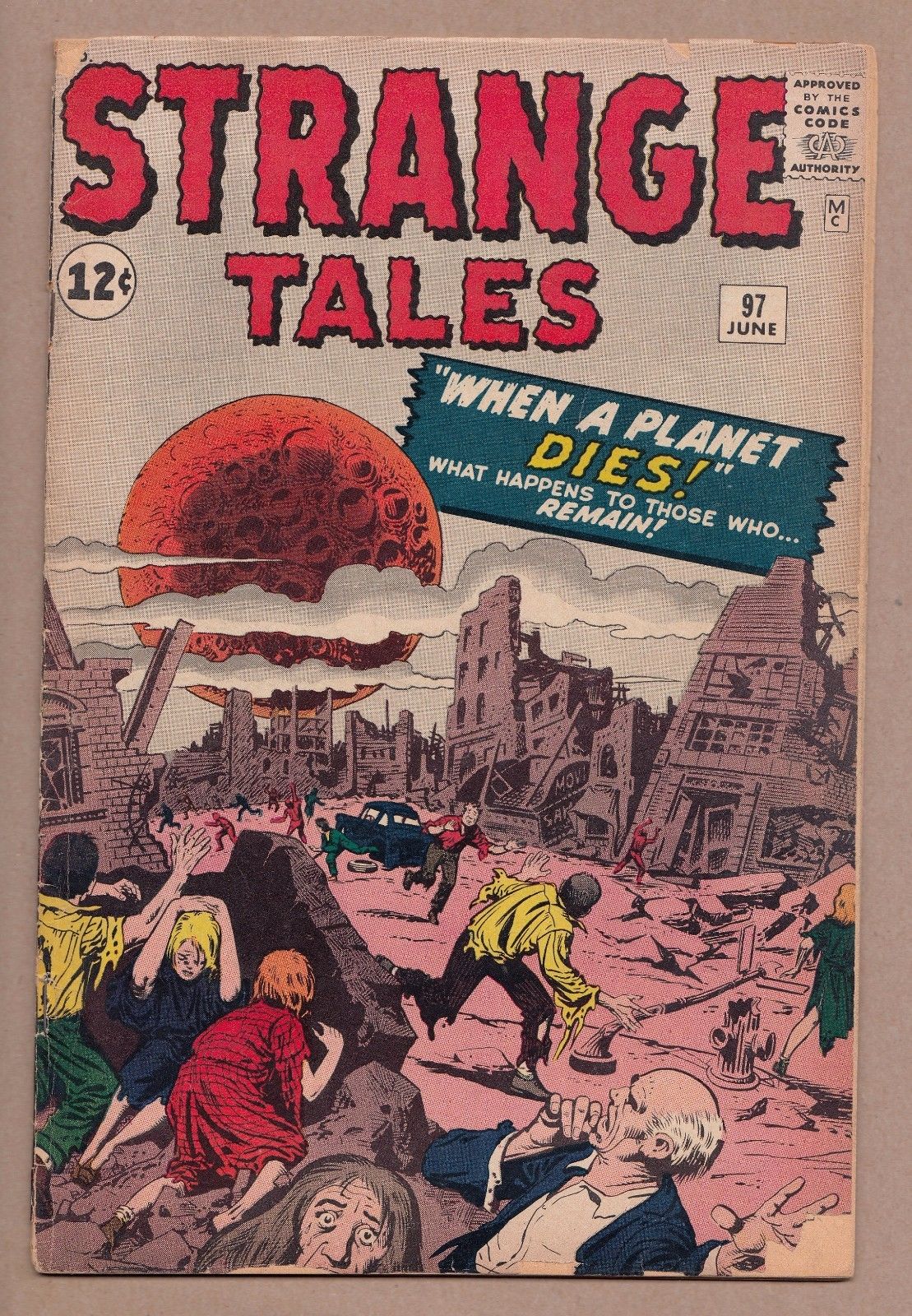 Strange Tales #97 - (3.0/GD/VG) - 1st Aunt May & Uncle Ben - (Jun 1962, Marvel)