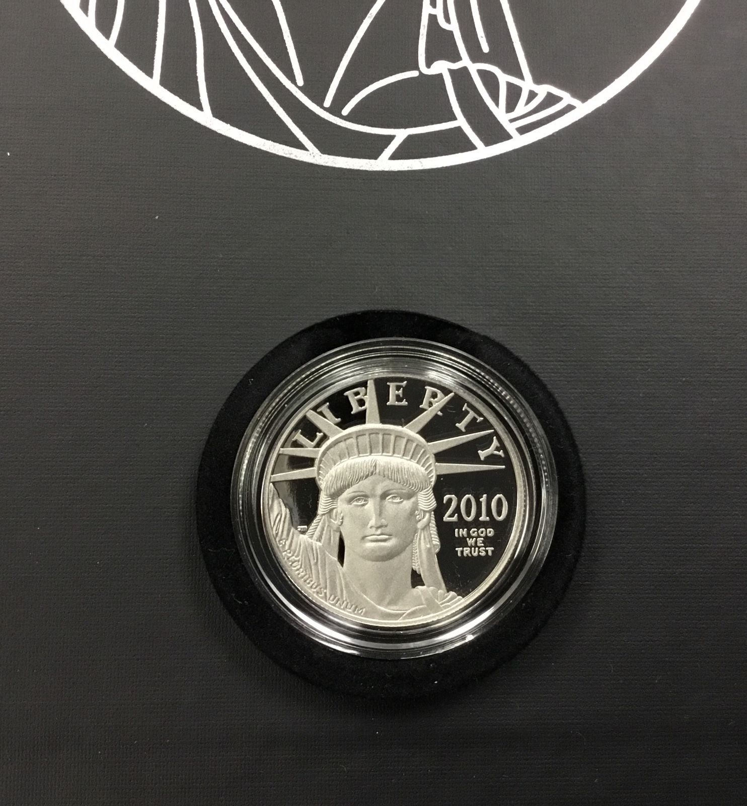 {BJSTAMPS} American Eagle 2010 Platinum Proof $100 Coin PREAMBLE SERIES