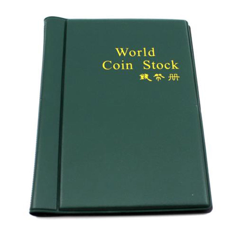 10 Pages 120 Coin Collection Holder Pocket Money tokens Storage Album Book