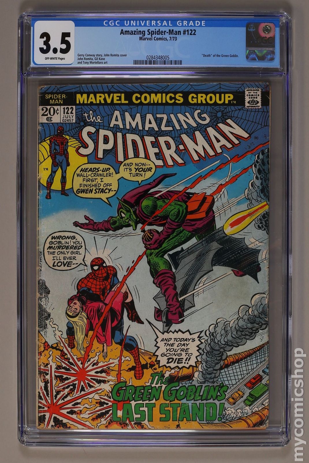 Amazing Spider-Man (1963 1st Series) #122 CGC 3.5 0284348005