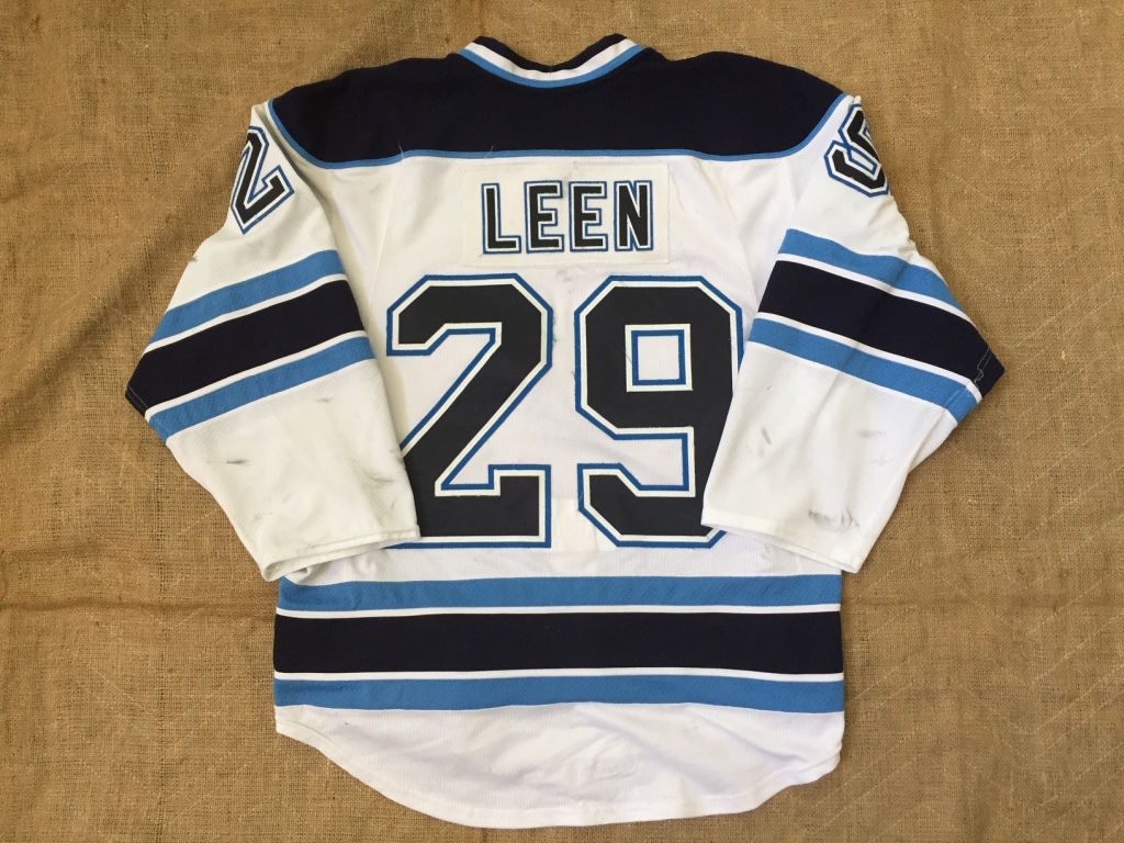 NCAA University of Maine men's game-worn hockey jersey size 54 Hockey East 30th