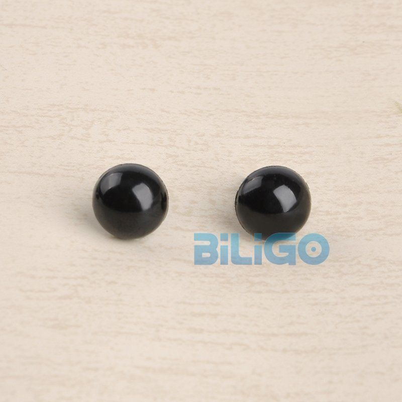 6~12mm Black 100pcs/Set Plastic Safety Eye For Teddy Bear Doll Animal Puppet Toy