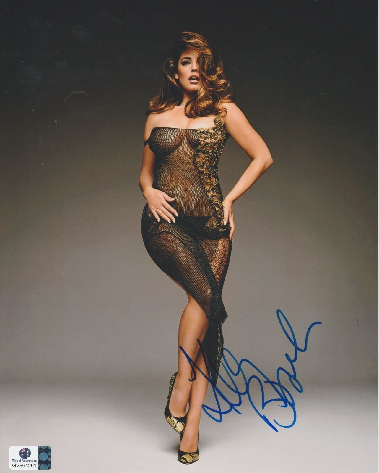 Kelly Brook authentic signed autographed 8x10 photograph holo GA COA