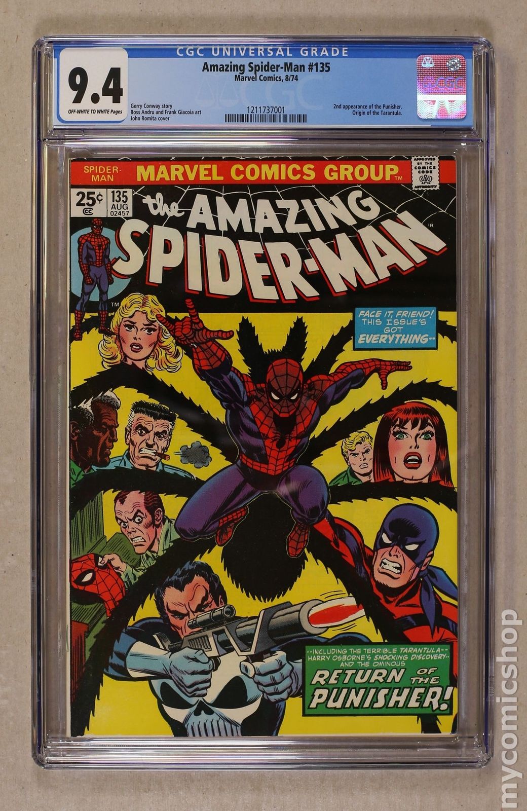 Amazing Spider-Man (1963 1st Series) #135 CGC 9.4 1211737001