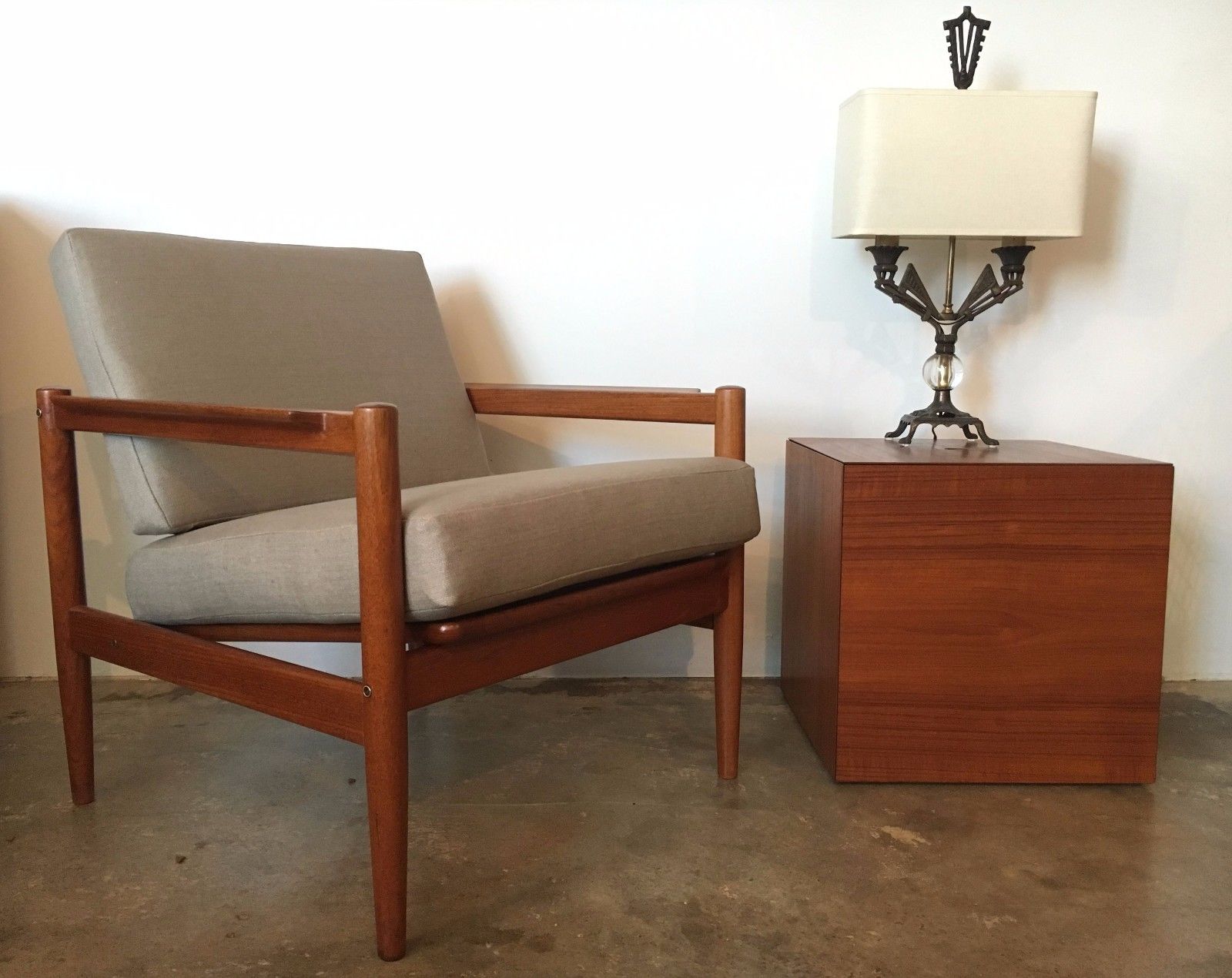 Danish Modern Mid Century Borge Jensen Teak Chair