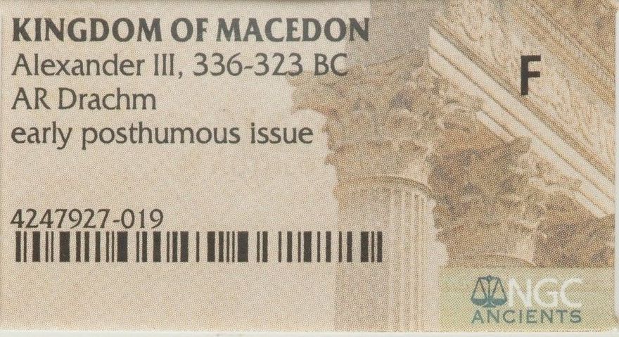 Authentic Ancient Greek Coin Alexander the Great Silver Drachm Herakles Zeus D10