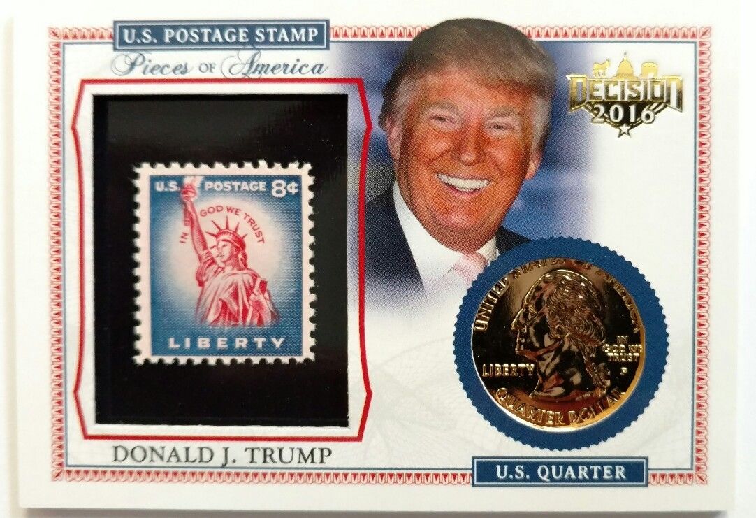 Decision 2016 Series 2 - Donald Trump​ - Pieces of America GOLD Coin & Stamp DC!