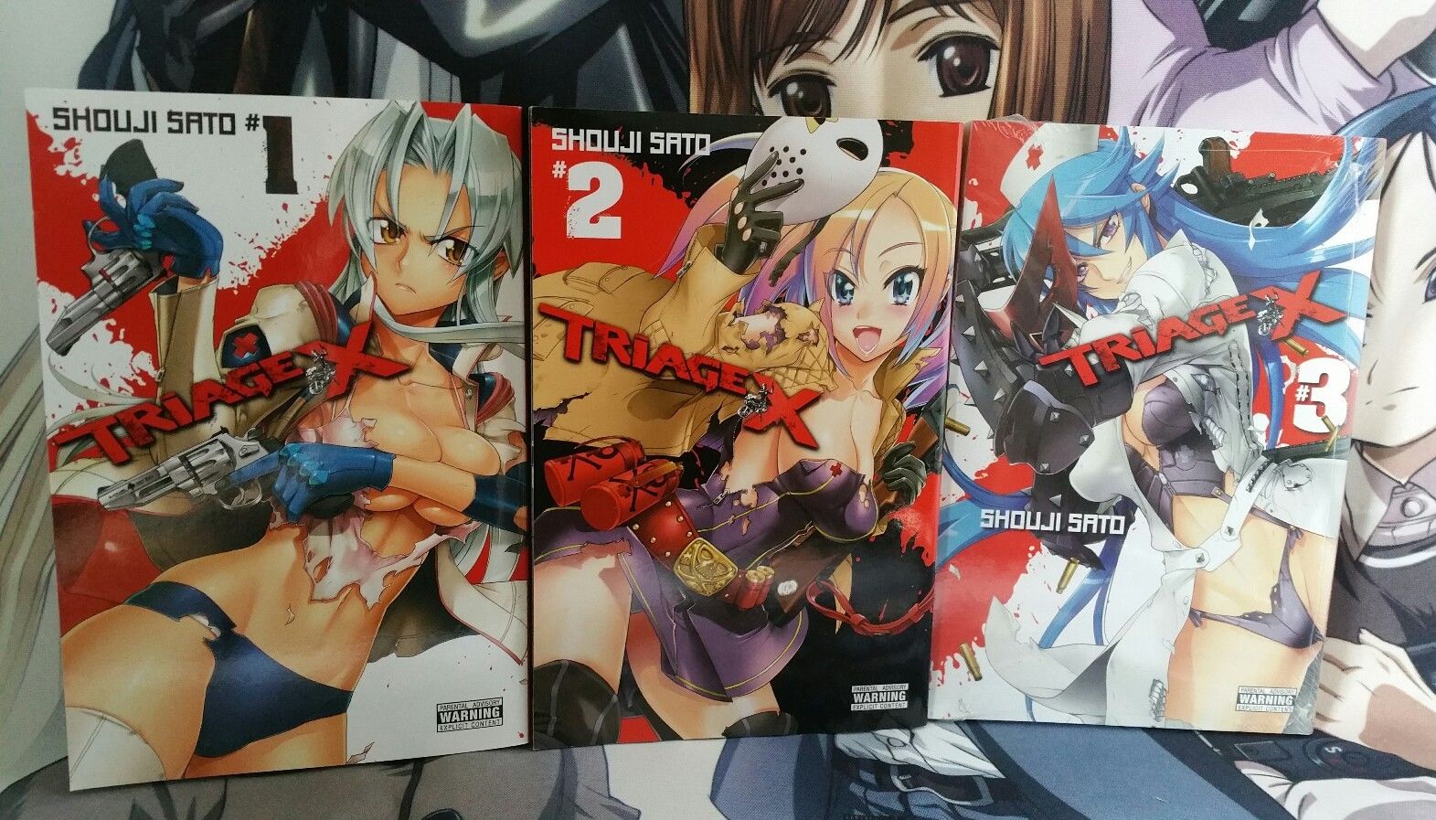 Triage X ( Vol 1 -  12 ) English Manga Graphic Novels SET Brand New Lot