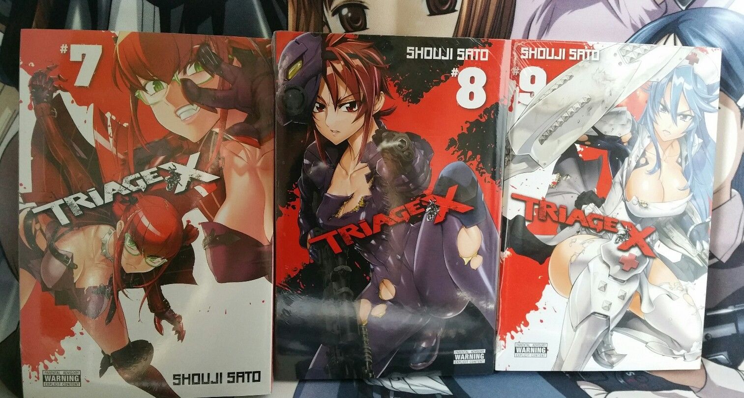 Triage X ( Vol 1 -  12 ) English Manga Graphic Novels SET Brand New Lot