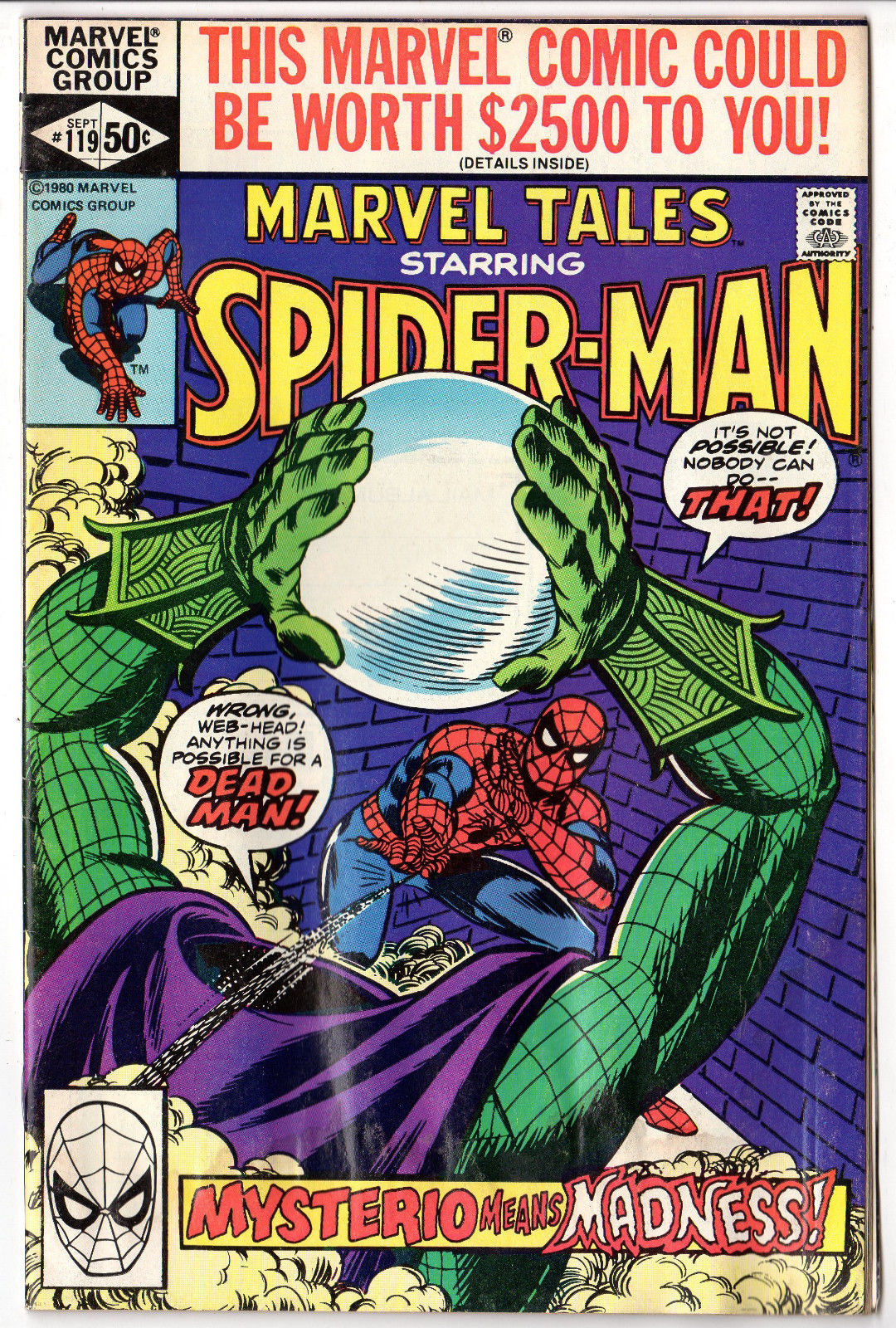 Marvel Tales; Amazing Spider-Man Comic Book/Bronze/#119-1980/Mysterio