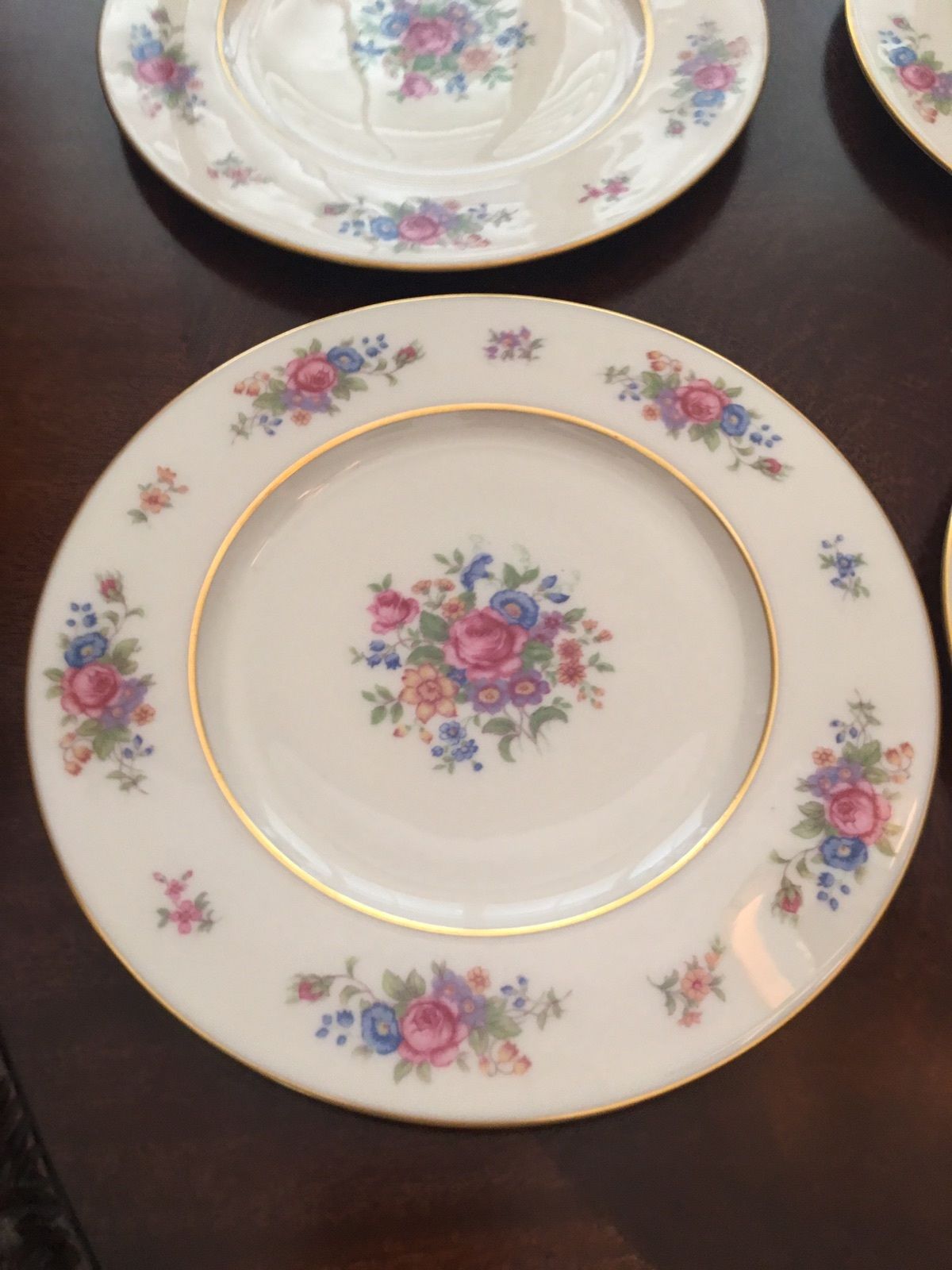 Vintage Lenox China Salad Plates J-300 Set of 8