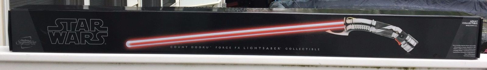 Star Wars Count Dooku FX Lightsaber Hasbro Signature Sealed MISB NEW