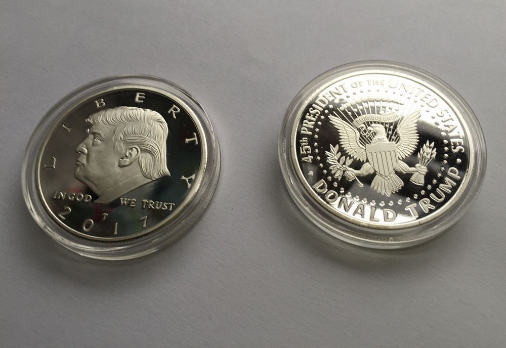 2017 President Donald Trump Inaugural Silver EAGLE Commemorative Novelty Coin