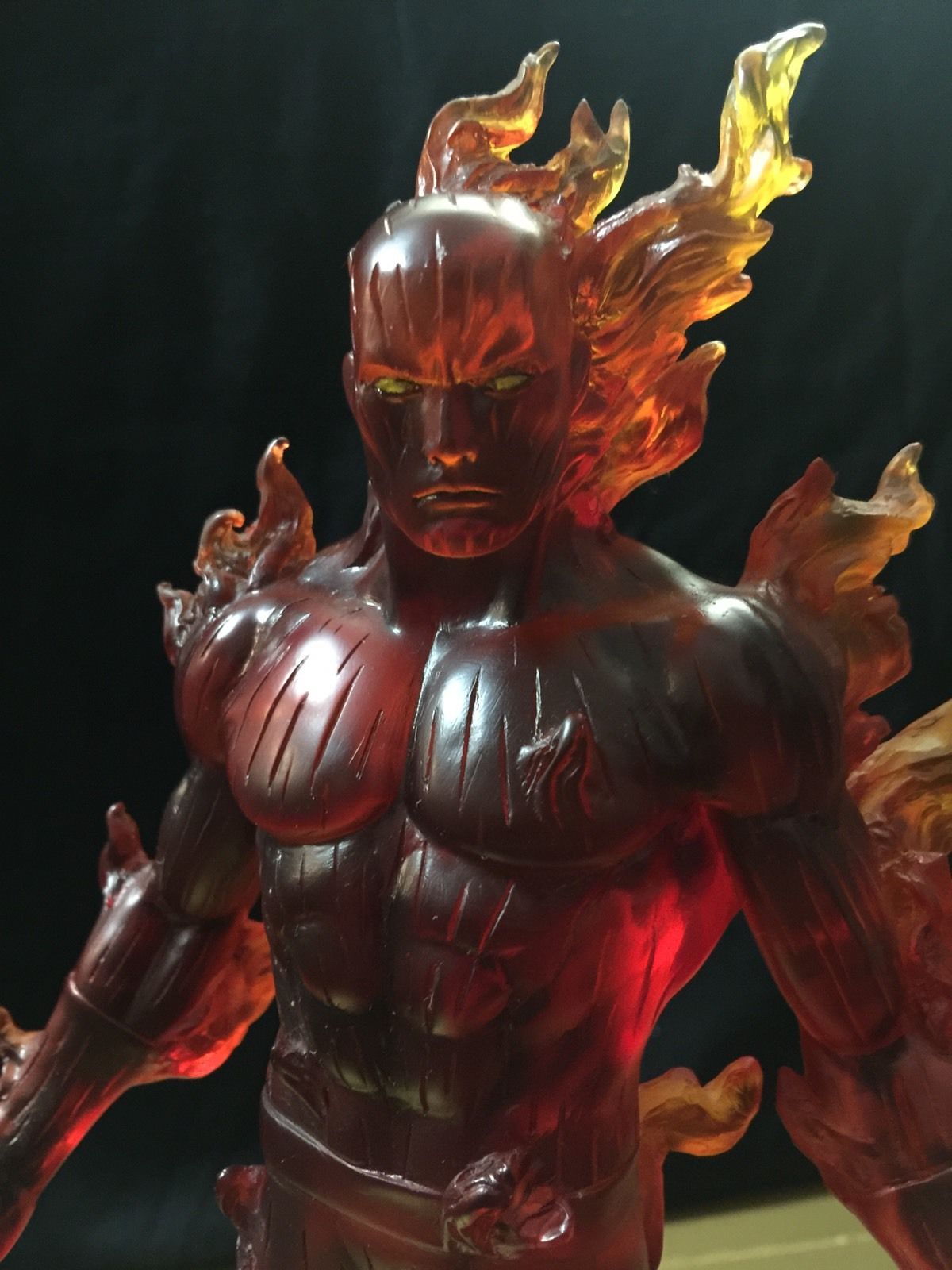 MARVEL X BOWEN HUMAN TORCH STATUE ARTIST PROOF FANTASTIC FOUR SUPER RARE